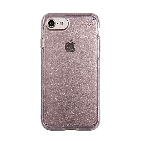 Speck® Presidio™ CLEAR Hard Case For Apple® iPhone® 7, Pink Rose Glitter