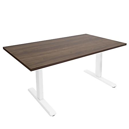 Mount-It! Electric Standing Desk With Adjustable Height And 55"W Tabletop, Adrift