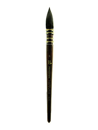 Princeton Neptune Series 4750 Paint Brush, 6", Quill Bristle, Synthetic, Brown