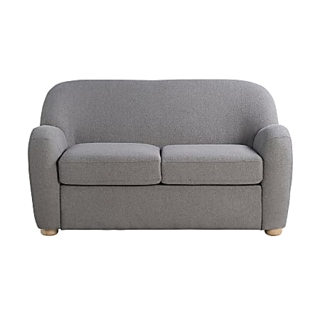 Lifestyle Solutions Gilroy Loveseat, 32-3/4”H x 57-1/10”W x 33-1/10”D, Gray