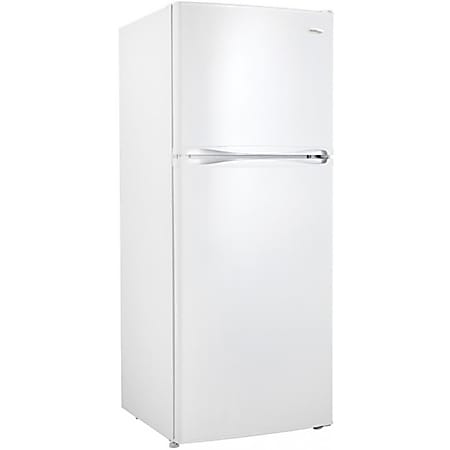 Danby Designer 10 cu. ft. Apartment Size Refrigerator - 10 ft³ - Auto-defrost - Reversible - 7.10 ft³ Net Refrigerator Capacity - 2.80 ft³ Net Freezer Capacity - 120 V AC - 297 kWh per Year - White - Smooth - Wire Shelf