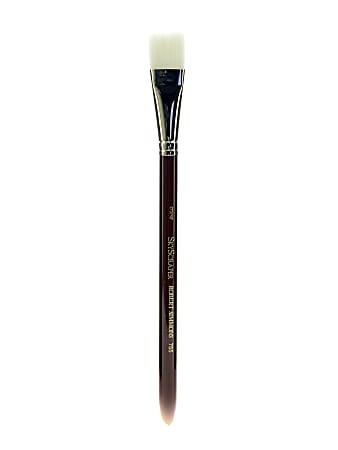 Robert Simmons White Sable Short-Handle Paint Brush 755, 3/4", Wash Bristle, Sable Hair, Brown