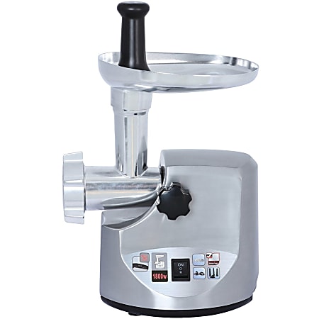 MegaChef White 1200 Watt 2-Speed Automatic Meat Grinder with Stainless Steel  Parts - ETL Safety Listed in the Meat Grinders department at