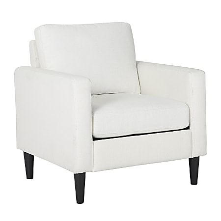 LumiSource Wendy Contemporary Arm Chair, Cream/Black