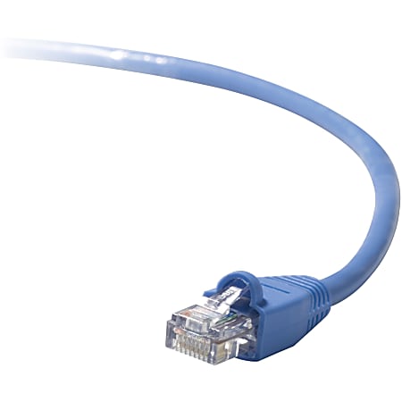 Belkin RJ45 CAT-5e Patch Cable, Snagless Molded Blue 03 - 3 ft Category 5e Network Cable for Network Device, MacBook Air, MacBook Pro - First End: 1 x RJ-45 Network - Male - Second End: 1 x RJ-45 Network - Male - 100 Mbit/s - Patch Cable