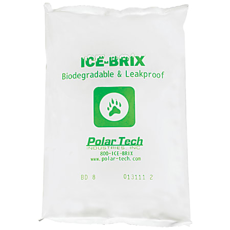 Ice-Brix™ Cold Packs, 8 Oz, 6"H x 4"W x 3/4"D, White, Case Of 72