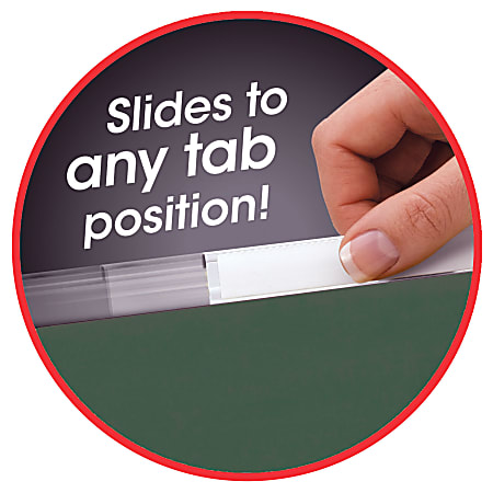 Smead® TUFF® Hanging Folders With Easy Slide™ Tabs, Letter Size, Standard Green, Box Of 20