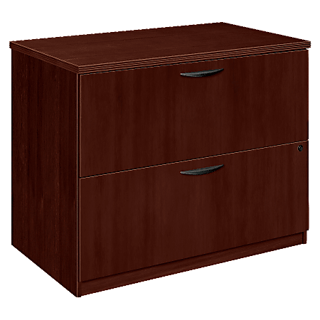 Basyx™ BW Series 2-Drawer Lateral File, 29 1/2"H x 36"W x 24"D, Mahogany