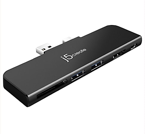 j5create UltraDrive Mini Dock - Docking station - USB 3.0 / Mini Displayport - HDMI, Mini DP - for Microsoft Surface Pro (Mid 2017), Pro 4, Pro 6