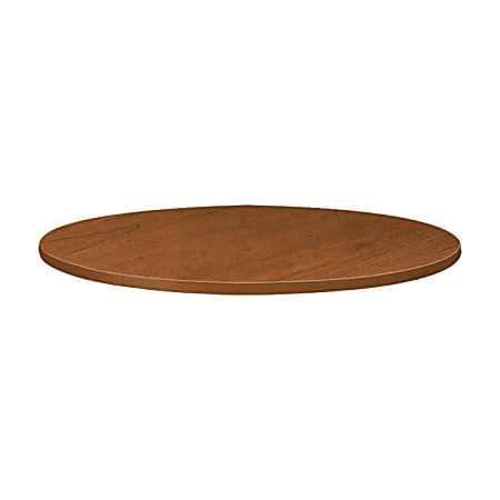 Basyx™ 42" Round Table Top With Matching Edge, Bourbon Cherry
