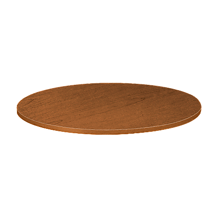 Basyx™ 48" Round Table Top With Matching Edge, Bourbon Cherry