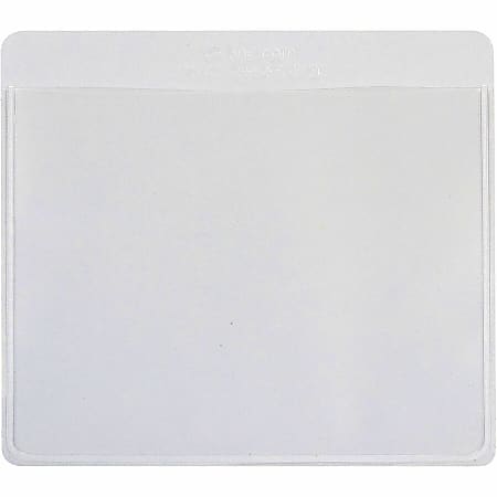 Pendaflex 99376 Self-adhesive vinyl pockets, clear front/white backing, 4w  x 6h, 100/box