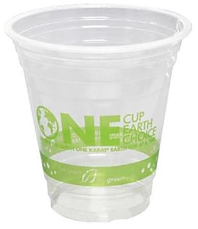 Karat Earth PLA Plastic Cups, 12 Oz, Clear,