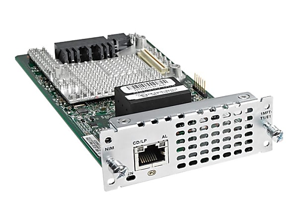 Cisco 1 port Multi-flex Trunk Voice/Clear-channel Data T1/E1 Module - For Voice, Wide Area Network - 1 x T1/E1 Network