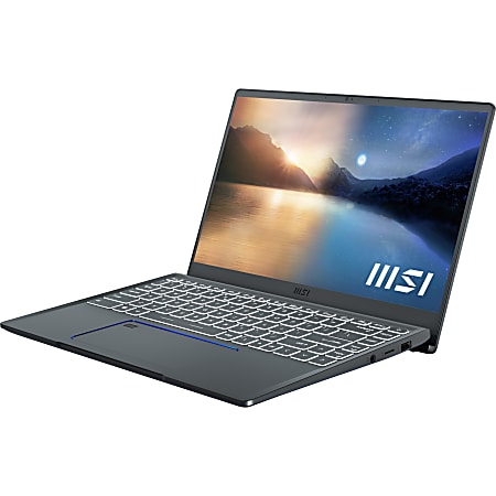 MSI Prestige 14 14" Gaming Ultrabook - Intel Core i7-1185G7 - 16 GB RAM - 1 TB SSD - Carbon Gray - Windows 10 Pro - NVIDIA GeForce GTX 1650 Max-Q, True Color Technology - 10 Hour Battery