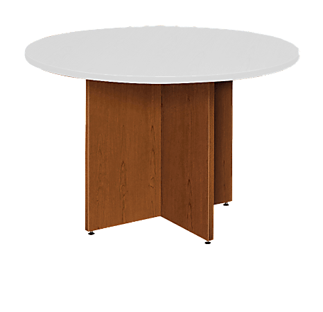 Basyx™ X-Base For 48" Round Conference Table, 29 1/8"H, Cherry