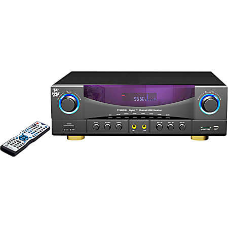 PylePro PT980AUH A/V Receiver - 350 W RMS - 7.1 Channel - Gray, Black