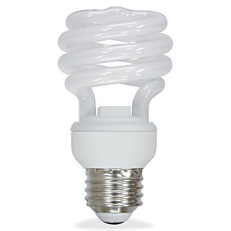 GE Lighting Energy Smart CFL 55W T5 Spiral Bulb - 55 W - 200 W Incandescent Equivalent Wattage - 3800 lm - Spiral - T5 Size - Soft White Light Color - E26 Base - 8000 Hour - 4400.3°F (2426.8°C) Color Temperature - 82 CRI - Energy Saver, Compact - 4 / Carton
