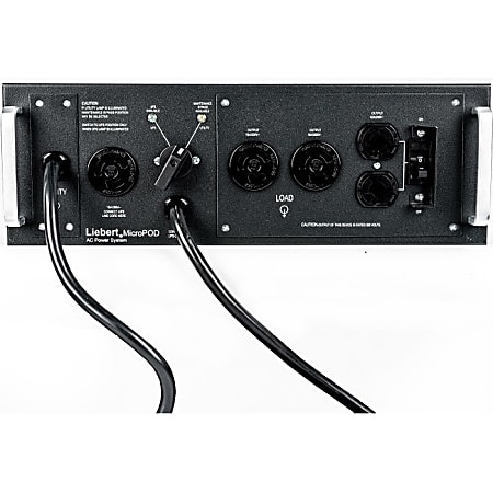Vertiv Liebert MicroPOD - (2) NEMA L6-15R| (2) L6-20R| UPS Maintenance Bypass - (1) NEMA 6-20P| Max Current 16A| AC 208V|  - MP2220N