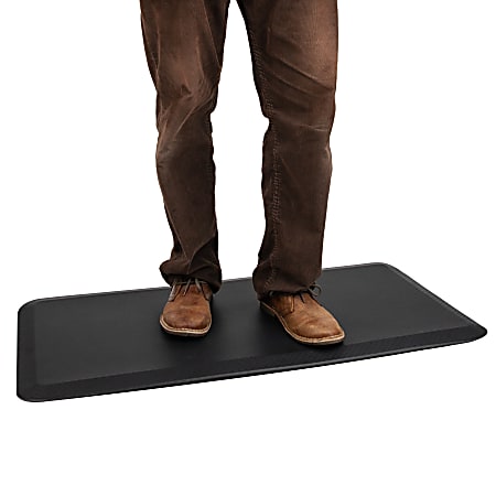 Mind Reader Anti-Fatigue Standing Desk Mat, 3/4"H x 20-1/4"W x 39-1/2"L, Black