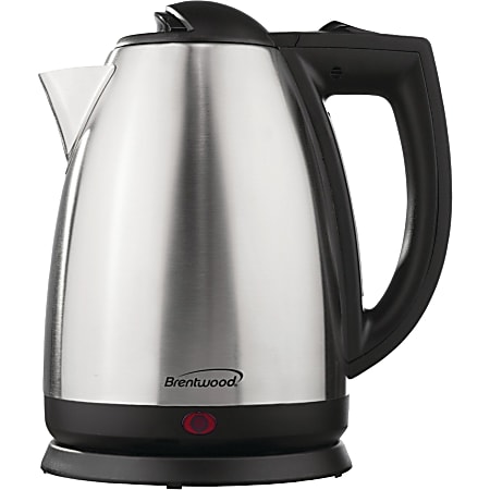 Brentwood Cordless Tea Kettle, 2 Liter, 1,000W, Stainless