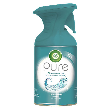Airwick Pure Air Freshener Spray, 5.5 Oz, Ocean Breeze Scent, Pack Of 6