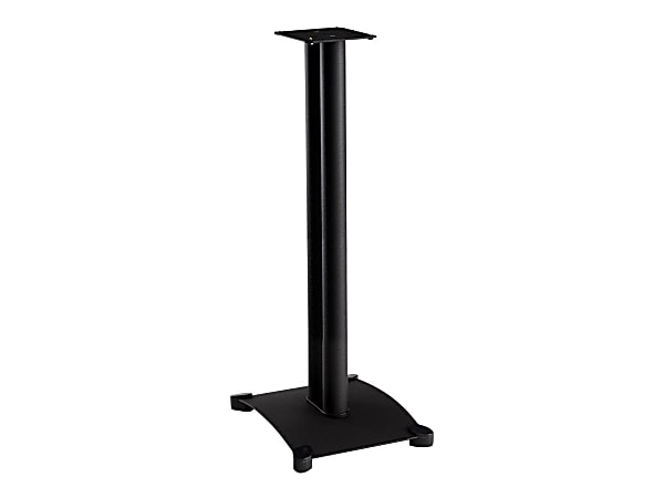Sanus Steel Series Heavy-Duty Speaker Stand for Bookshelf Speakers - 34" Height - Black - 25 lb Load Capacity - 34" Height x 11.8" Width x 14.8" Depth - Steel - Black