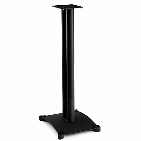 Sanus Steel Series Heavy-Duty Speaker Stand for Bookshelf Speakers - 34" - Black - 25 lb Load Capacity - 34" x 11.8"x 14.8" Depth - Steel - Black
