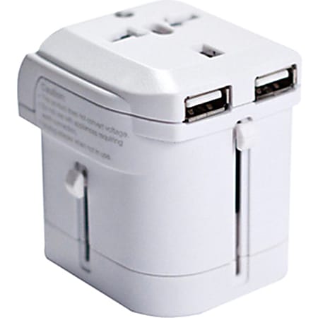 I/OMagic World Travel Power Adapter (White) - 110 V AC, 220 V AC Input - 5 V DC/8 A Output