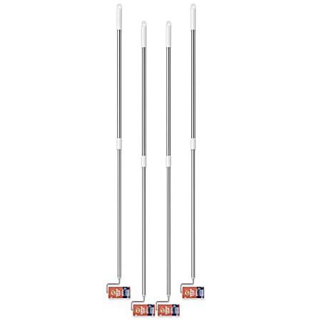 Scotch-Brite&reg; Long Handle Lint Roller, 4 Long Handle Lint Rollers, 1 60 Sheet Lint Roller, Great for Commercial and Hospitality Use, Extends up to 53"