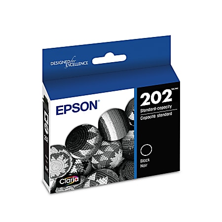 Epson® 202 Claria® Black Ink Cartridge, T202120-S