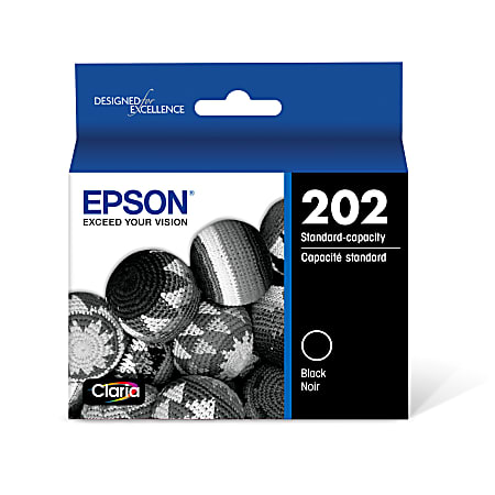 Epson® 202 Claria® Black Ink Cartridge, T202120-S