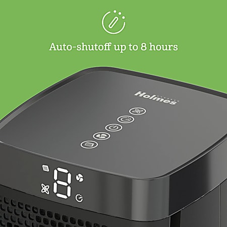 Holmes Aer1 True HEPA Medium Room Air Purifier Tower Plus Ionizer With Touch Controls 743 Sq. Ft. Coverage 8 14 x 27 Office Depot