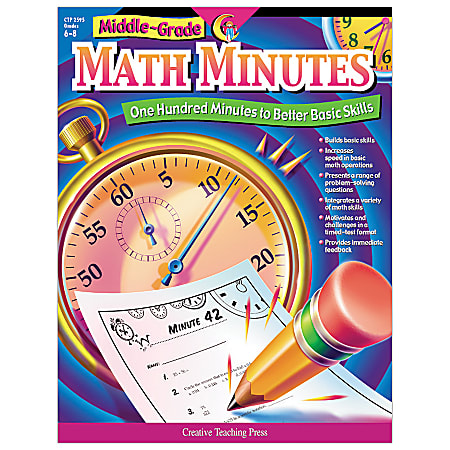 Creative Teaching Press® Math Minutes, Grades 5-8