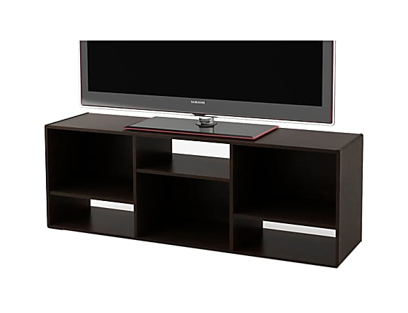 Ameriwood™ Home TV Stand For 60" TVs, 21 1/4"H x 60 7/8"W x 15 5/8"D, Black Forest