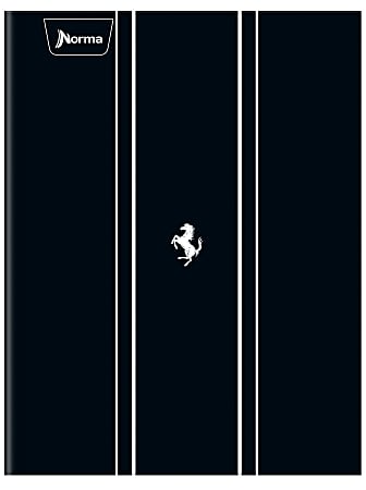 Norma Notebook, Durabook, College Rule, 100 Sheets, 7-1/2" x 9-3/4", Ferrari, Total Qty 1