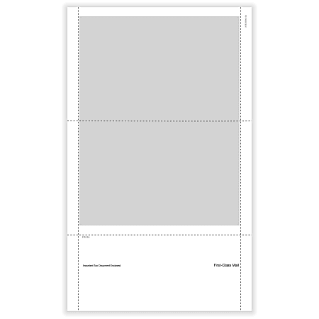 ComplyRight® 1095-B and/or 1095-C Blank Pressure-Seal Tax Forms With Printed Backer Instructions, Laser, 11" x 14", Pack of 500 Forms