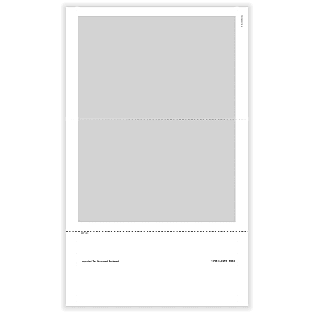 ComplyRight® 1095-B and/or 1095-C Blank Pressure-Seal Tax Forms With Printed Backer Instructions, Laser, 11" x 14", Pack of 500 Forms