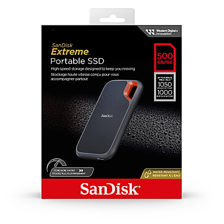 商品画像：Amazon.com: SanDisk Extreme Portable 500GB USB 3.2 Gen 2 4