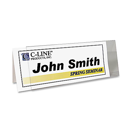C-Line® Inkjet/Laser Name Tent Holders, 11 1/5" x