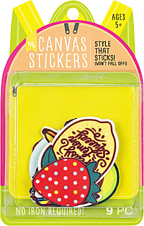 Little Yellow Bicycle Canvas Stickers Medium Assorted Multicolor ...
