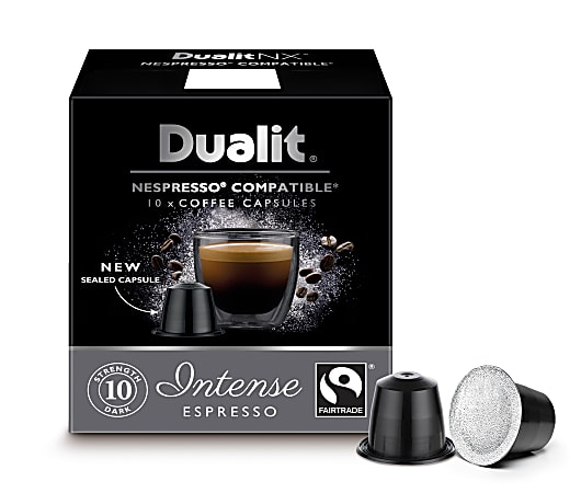 Dualit And Nespresso® Compatible Coffee NX Pods, Intense Espresso, Carton Of 60