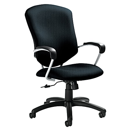 Global® Supra™ High-Back Fabric Tilter Chair, 42"H x 26"W x 27"D, Cobalt Blue/Tungsten