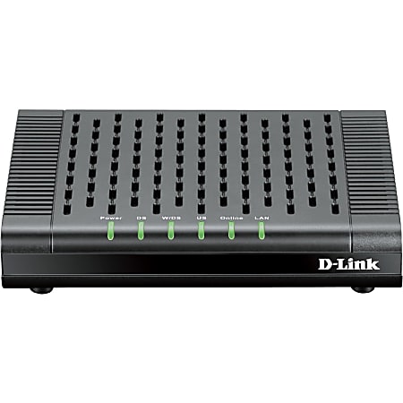 D-Link® DCM301 DOCSIS 3.0 Cable Modem, 4.2"H x 5.6"W x 2.4"D