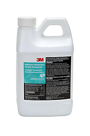 3M™ Bathroom Disinfectant Cleaner Concentrate, 64.2 Oz Bottle