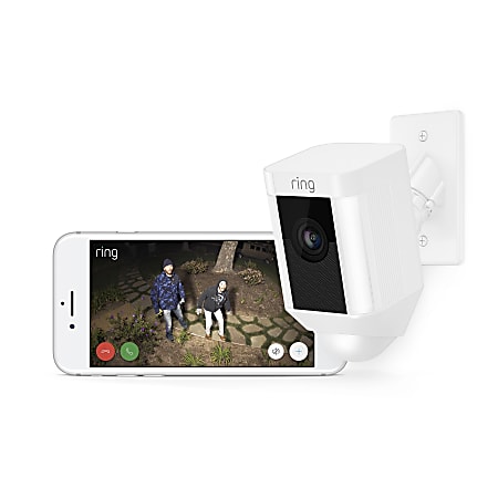 Ring Spotlight Wired 1080p IndoorOutdoor Mounted Camera 8SH5P7 WEN0 ...