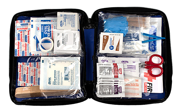 PhysiciansCare Soft Sided First Aid Kit Blue 195 Pieces - Office Depot