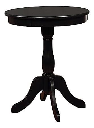 Powell Joris Round Side Table, 22"H x 18", Black