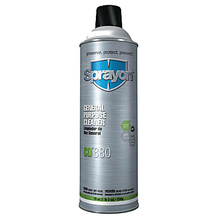 Sprayon® General-Purpose Aerosol Cleaner, 19 Oz Can, Case Of 12