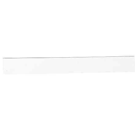 Partners Brand White Warehouse Labels, LH174, Magnetic Strips 1" x 8", Case of 25